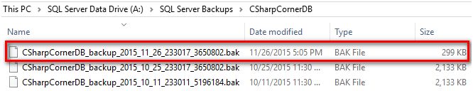 backup completed successfully